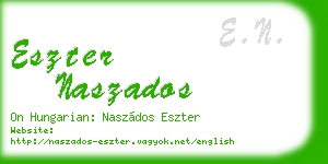 eszter naszados business card